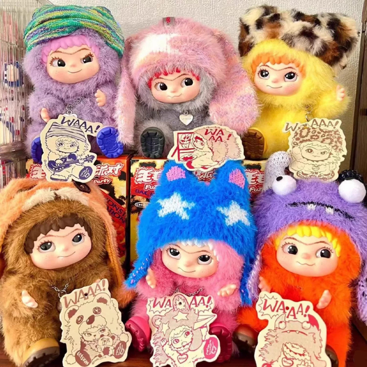 WAKUKU Fuzzy Trendy Fun Party Series Plush Blind Box