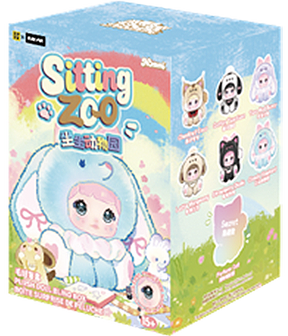 Nommi Sitting Zoo Series Vinyl Plush Doll Keychain Blind Box