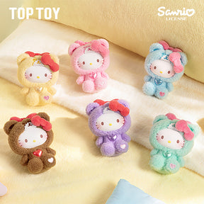 HELLO KITTY Teddy Pajamas Plush Keychain Series Blind Box
