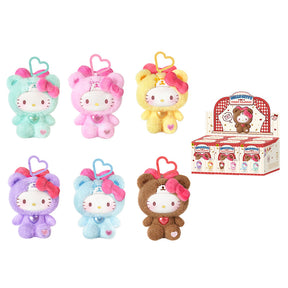 HELLO KITTY Teddy Pajamas Plush Keychain Series Blind Box