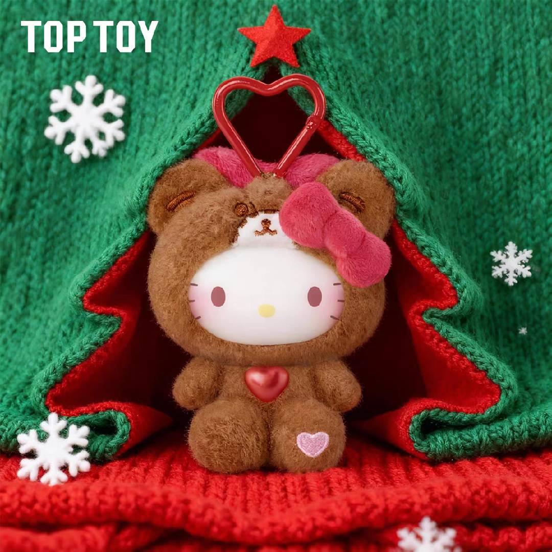 HELLO KITTY Teddy Pajamas Plush Keychain Series Blind Box
