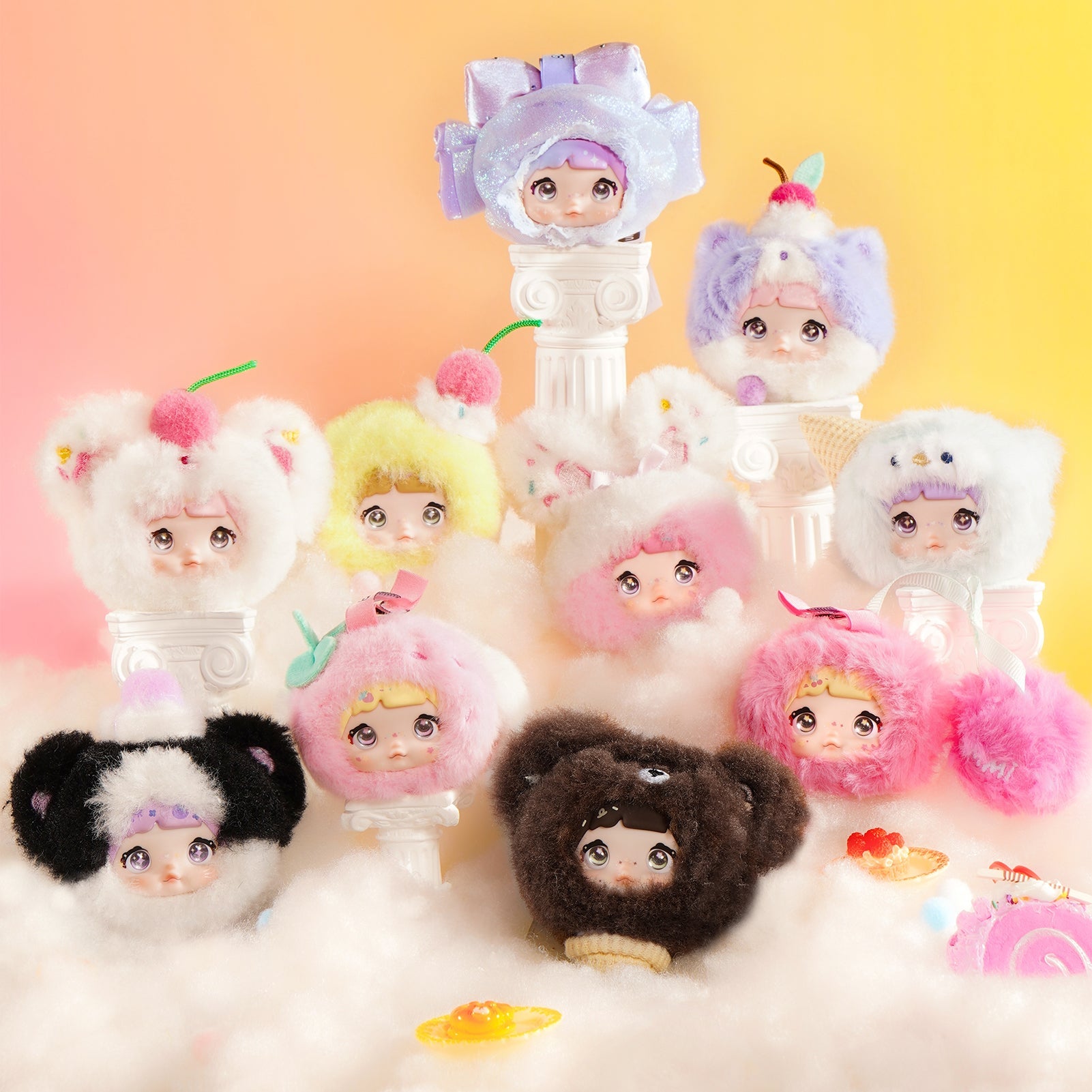 Nommi Sweetness 100% Series Plush Keychains Gift Blind Box